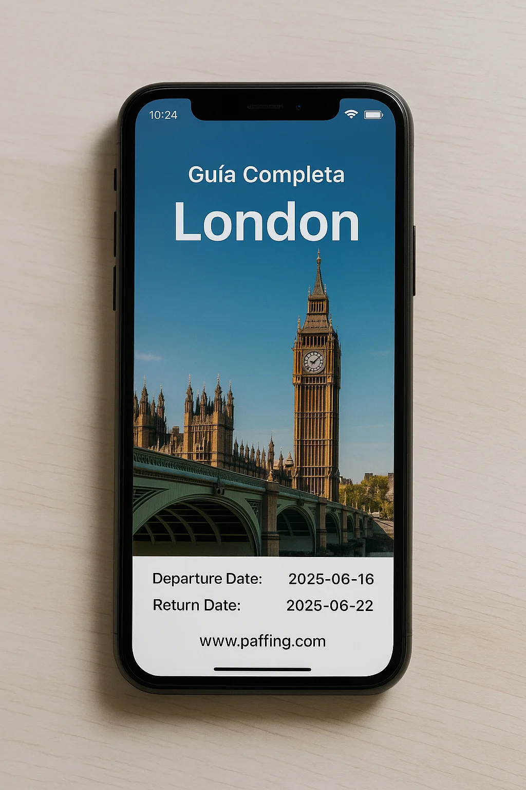 Planificador de viajes con IA en el móvil