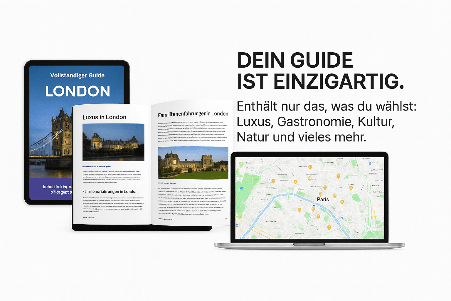 Paffing KI-Reiseführer — personalisiertes PDF & interaktive Karte KI-Reiseplaner persönlicher Reiseplan interaktive Karte PDF