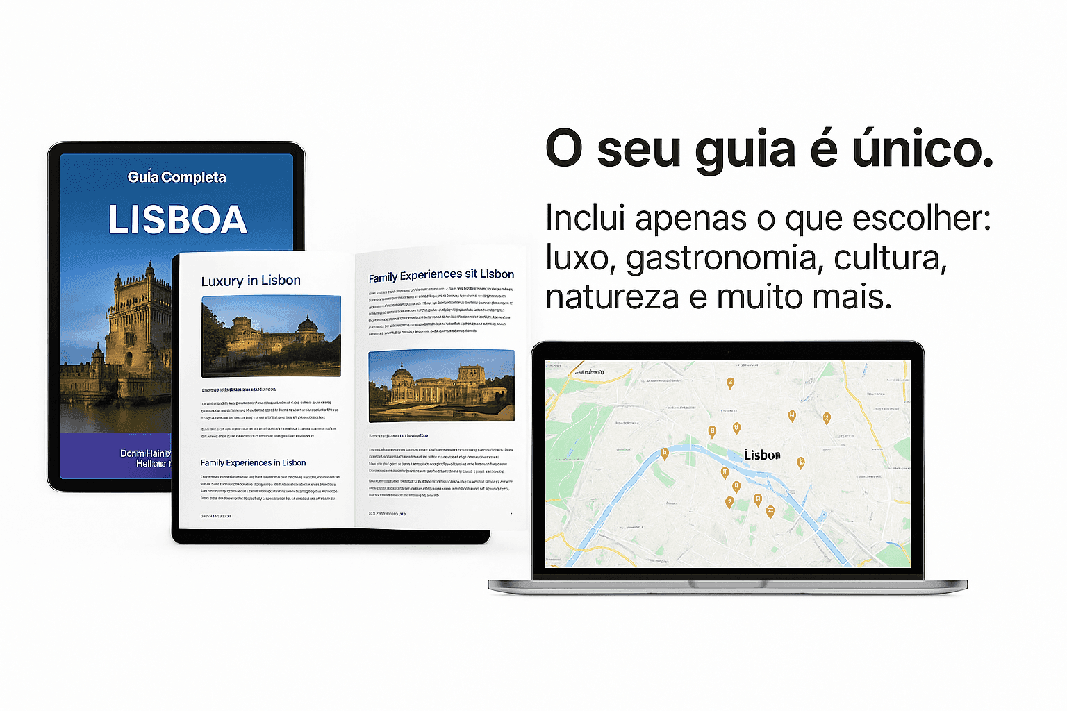 Guia de viagem Paffing com IA: itinerário personalizado, mapa interativo e PDF descarregável
