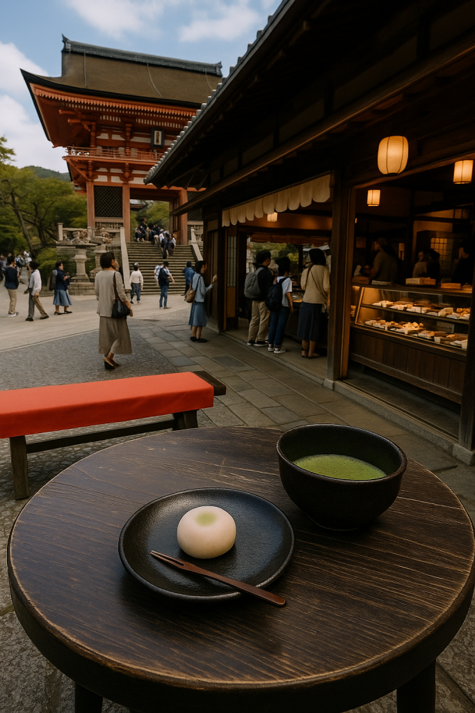 Dolços i pastisseries japoneses en un ambient tranquil